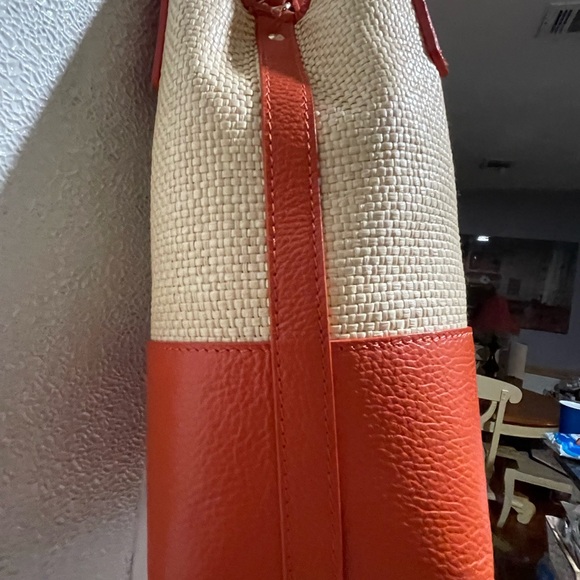 Valentina Fiori Woven/Leather pocketbook - Picture 10 of 11